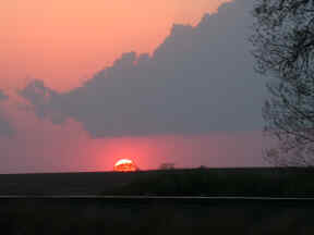 Sunset on Highway 54, 04/18/2004