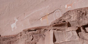 Petroglyph on Canyon Walls