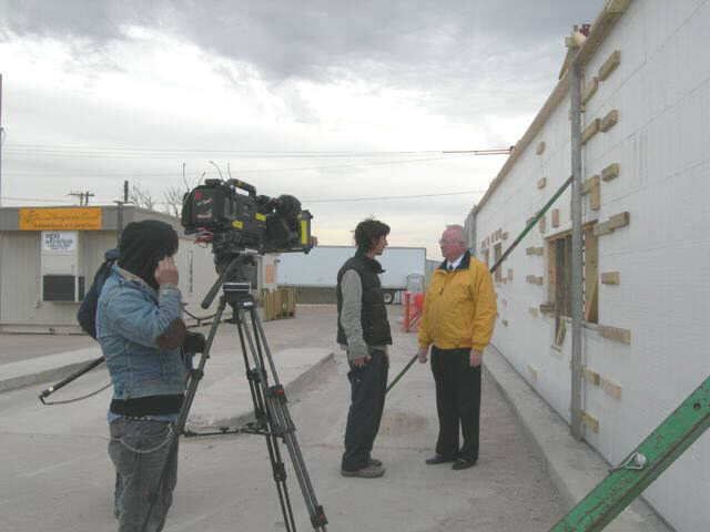 Discovery Filming an Interview